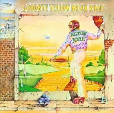Elton John - Goodbye Yellow Brick Road - Mini Poster & Card Frame