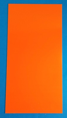 G10 SAFETY ORANGE 1/16 .062 x 6 x 12 KNIFE / GUN HANDLE SPACER / LINER MATERIAL