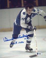 DAVE KEON SIGNED 8x10 PHOTO FULL NAME SIGNATURE TORONTO MAPLE LEAFS BECKETT BAS