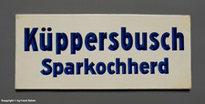 ALTES Pappschild - K&uuml;ppersbusch Sparkochherd - wohl um 1930