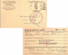 California [Navy 10171 Br. Naval Convalescent Hospital Santa Cruz] U.S. Navy 194