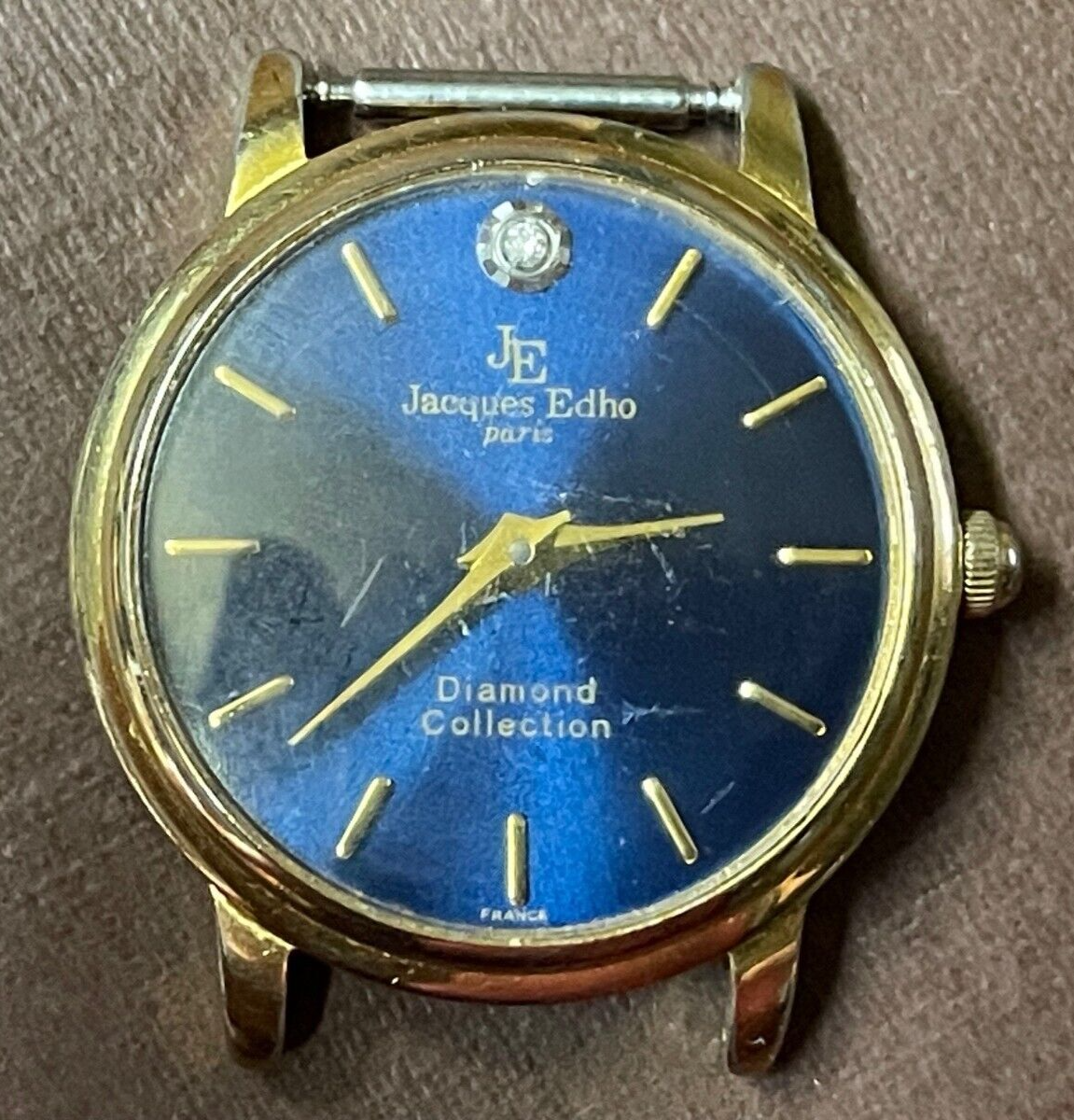 Jacques Edho Paris 18K Gold Plated Diamond Blue Dial Ladies  display picture 2