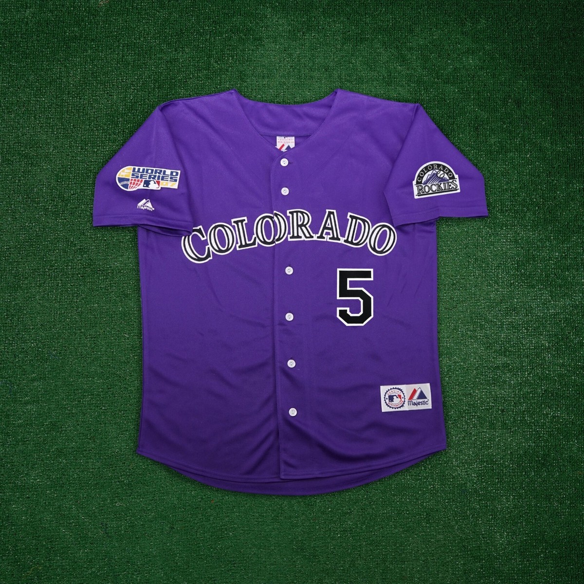 Matt Holliday 2007 Colorado Rockies World Series Alternate Purple
