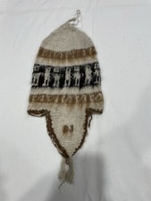 100 Pct Alpaca Wool Handmade Bolivian Beanie Ear Flaps 31 of 35 