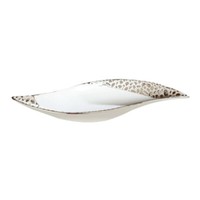 Gilde Keramik Dekoschale Cerosa Weiß Champagner 40 Cm Deko Teller Schale