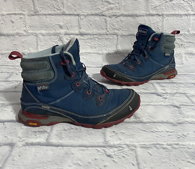 Ahnu Sugarpine Blue Bottes de randonnée imperméables Vibram