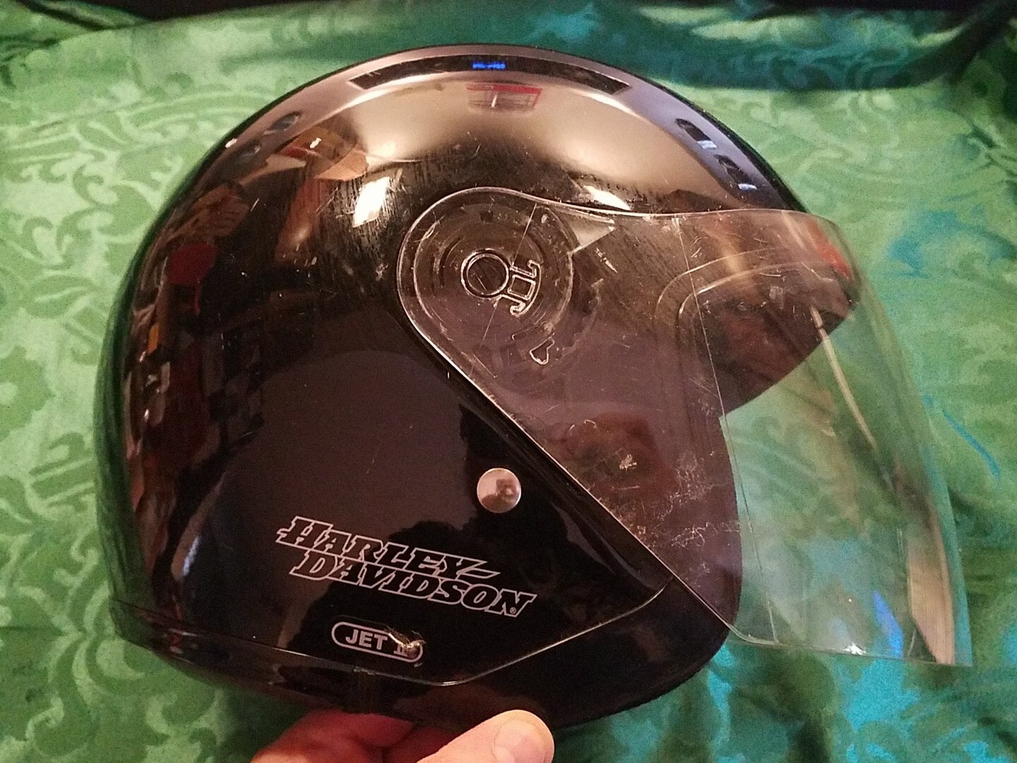 Harley Davidson Black Jet II Helmet Size Medium DOT eBay