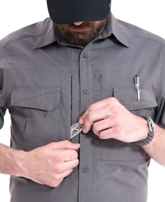 Chemise Tactique Pentagon - Manches Longues Kaki - Séchage Rapide Respirante - Taille Homme - Neuf Avec étiquettes