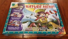 Nature Memo Animal Memory Concentration Board Game Educational Ages 4-8 New