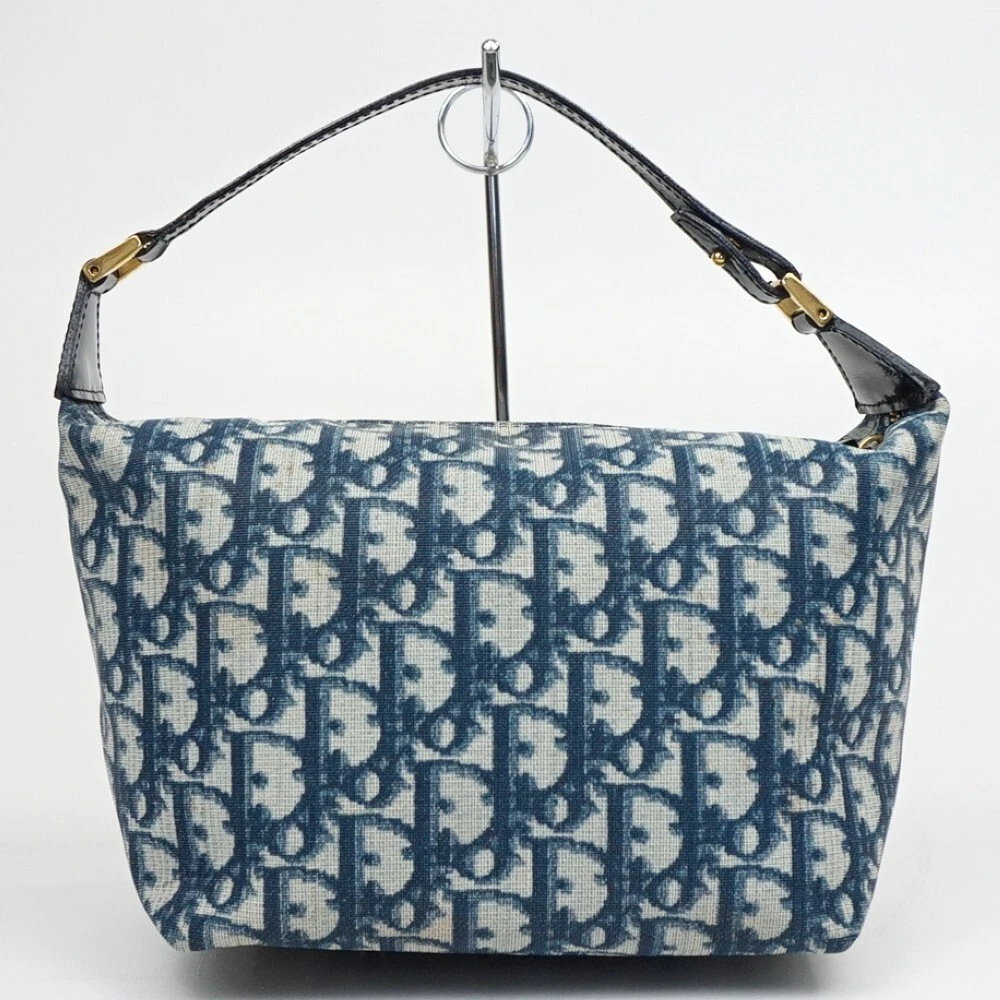 Mini sac à main pochette maquillage bleu Christian Dior Cm0092