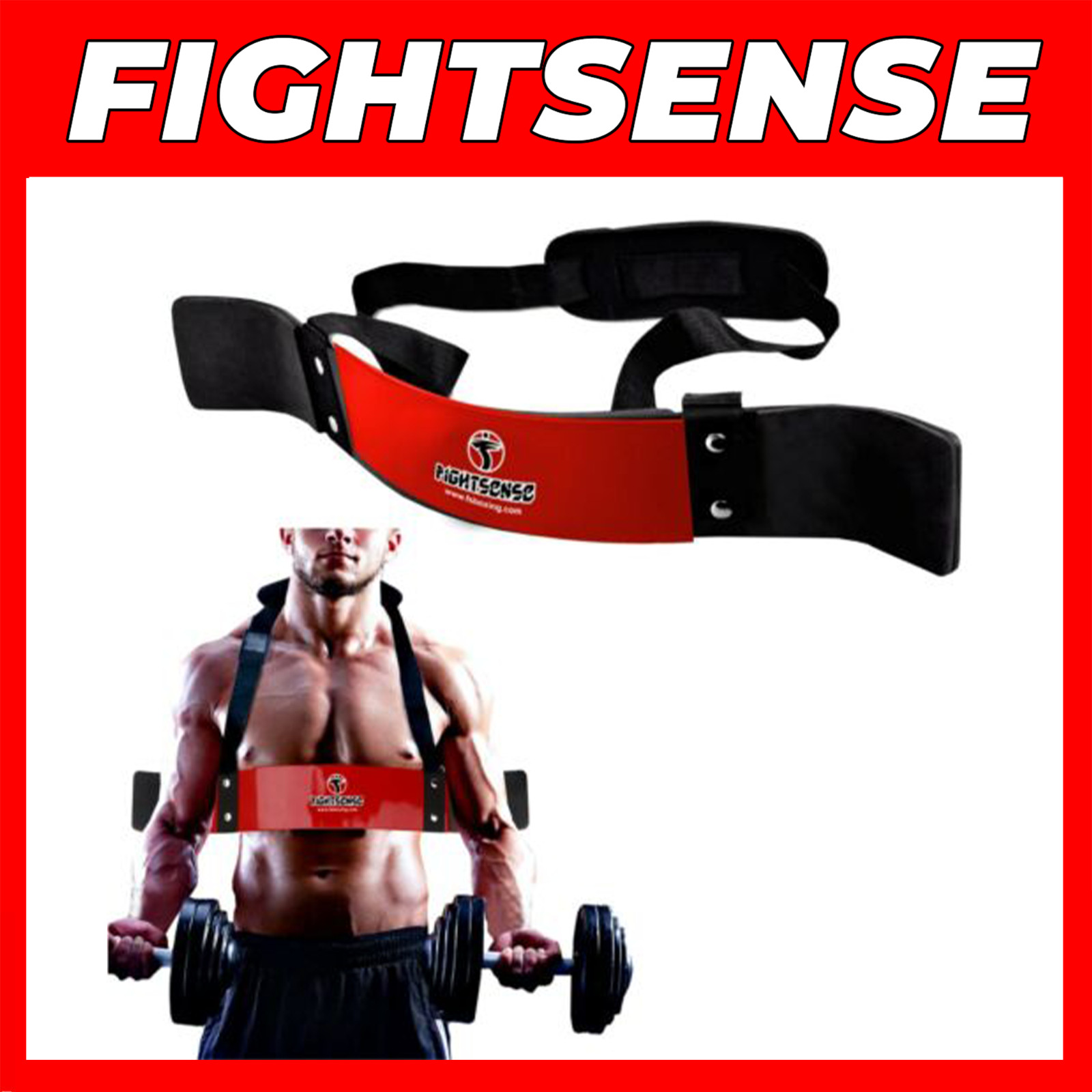 FIGHTSENSE Brazo Bláster Bíceps Rizo Tríceps Aislador Muscular Fitness Gimnasio Entrenamiento