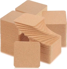Didaey 200 Pcs Cork Coaster for Drink Absorbent Blank Coasters Bulk Tea or... 