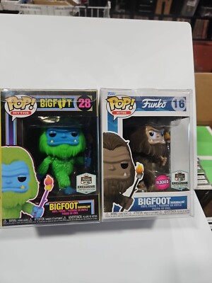 Funko Pop! Bigfoot (Marshmallow) #28 #16 Funko HQ Exclusive LE Blacklight  889698695923|