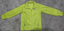 Boys Columbia Birch Fall Fleece Jacket Full Zip Size XS 4-5 Neon Green