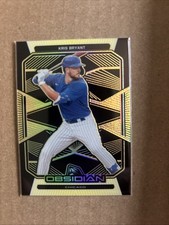 2020 Panini Chronicles Obsidian Baseball Gold #46 Kris Bryant #’d 4/10 Cubs