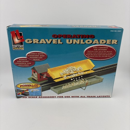 HO VINTAGE REALISTA - DESCARGADOR DE GRAVA 21211 - FUNCIONA CON PISTA POWER-LOC - LN-B12 | Zustand: New