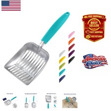 Lightweight Aluminum Alloy Cat Litter Scooper - Deep Design for Easy Cleanup