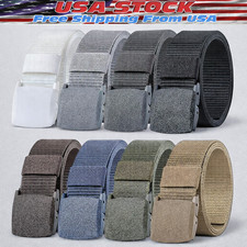 Men Casual Military Tactical Army Adjustable Quick Release Belts Pants Waistband