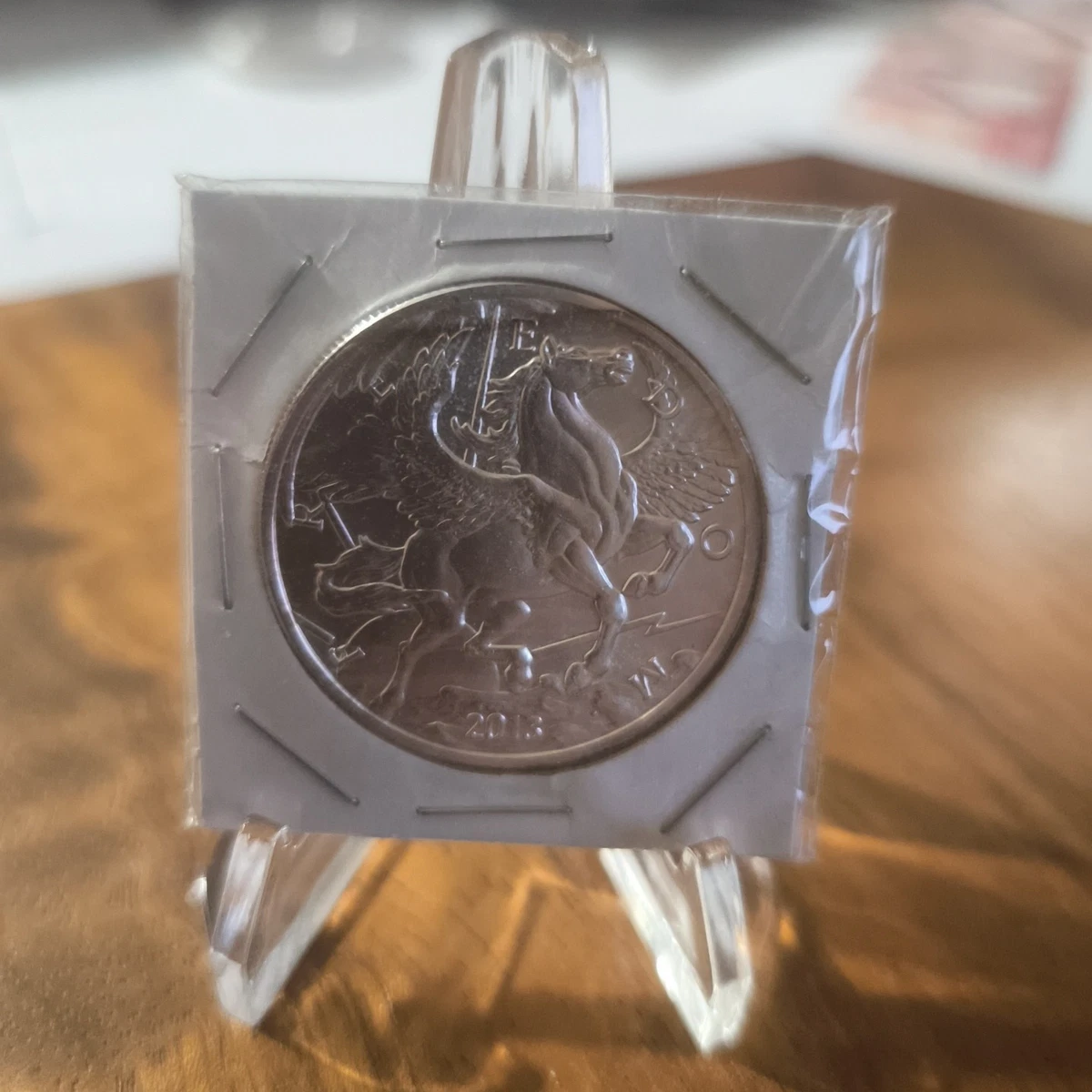 Pièce de monnaie géocaching argent 0,999 One Troy Oz 2006 Geocoin NON