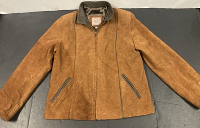 Vintage 80s Darc Cuir Talaberteria Jacket Coat suede, Full-zip, Pockets