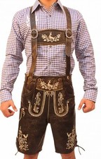 Trachten Short Lederhosen Wild Brown - German Lederhosen - Oktoberfest Costume