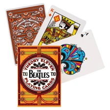 THE BEATLES PLAYING CARDS DECK THEORY 11 ORANGE MAGIC TRICKS QUALITY USA NEW