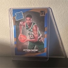 2017-18 Panini Donruss Rated Rookie Jayson Tatum #198 Celtics basketball card. rookie card picture