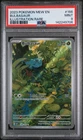 Pokémon TCG Scarlet & Violet Bulbasaur Card 166/165 IR Holo PSA 9
