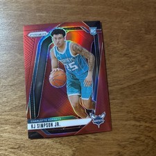 2024-25 Panini Prizm - KJ Simpson Jr. #247 Red Prizm /299 (RC) 