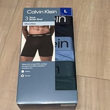 New*Calvin Klein Mens Microfiber Boxer Briefs...