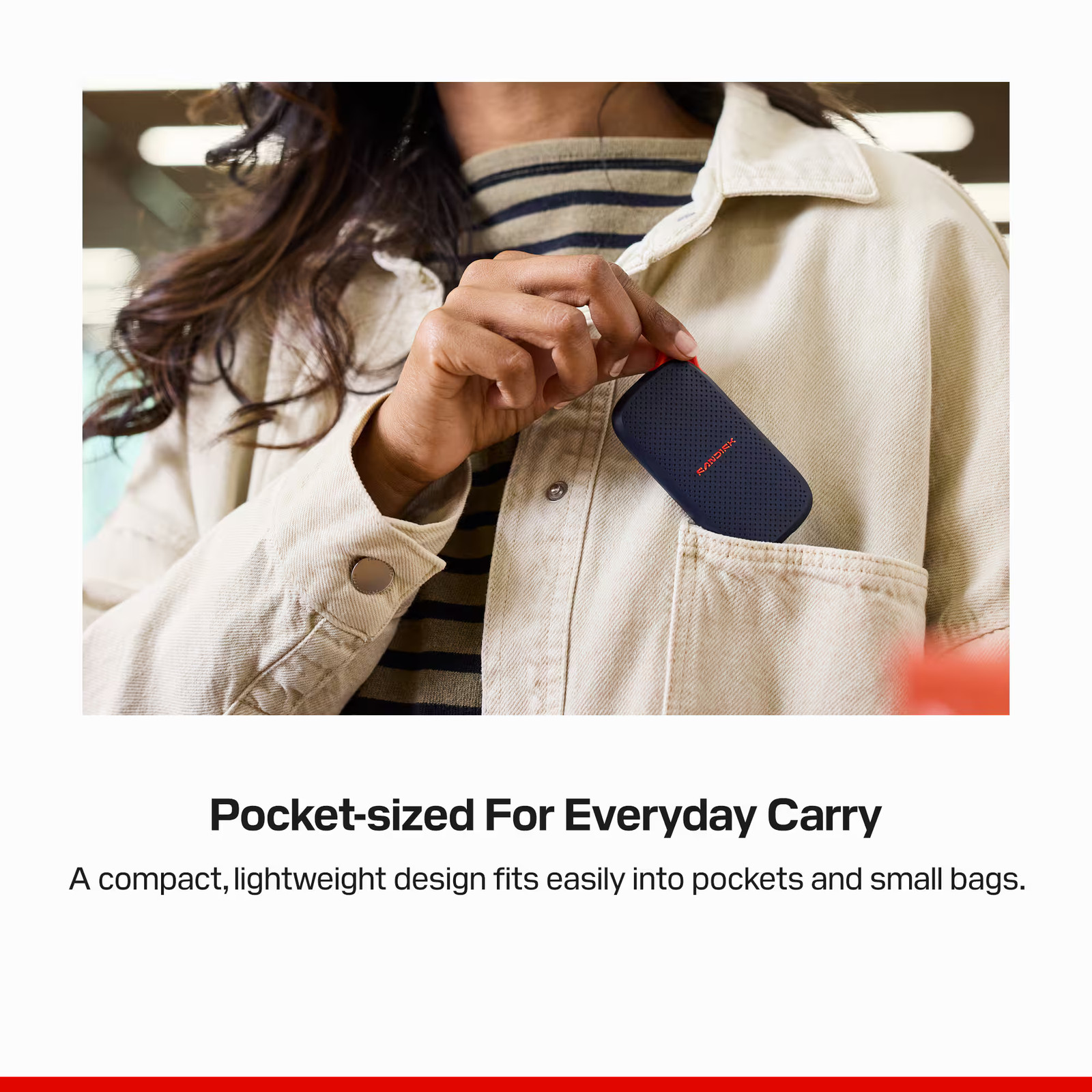 SANDISK - SSD portátil de 1TB con velocidades de hasta 1000 MB/s y protección contra caídas de hasta 2 metros, imagen 6