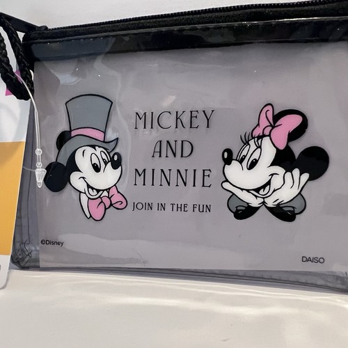 Disney Minnie Mouse Malla Mini Bolsa Plana Cremallera Mickey Disneyland Disneyworld - Imagen 3 de 4