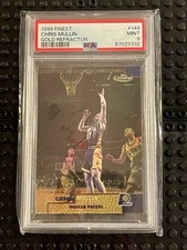 1999-00 Finest Chris Mullin Gold Refractor 89/100 #149 Pacers PSA 9