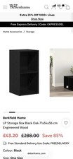 Berkfield Home LP/Vinyl Storage Shelf Black Oak 71x34x36cm