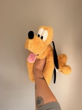 Disney Store Pluto Plush Large Stuffed Animal Dog Mickey Mouse Authentic