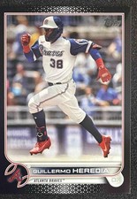 2022 Topps Baseball Guillermo Heredia Black /71 #610 Atlanta Braves