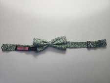 Vineyard Vines Green Blue Silk Sports Pattern Adjustable Boy's Bow Tie