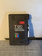 3M Professional Videocassette New T-120 VHS Blank Tape Color Plus Plastic Case