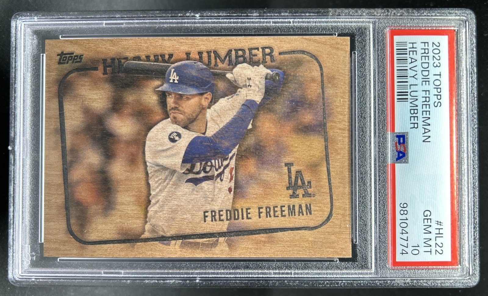 2023 Topps Freddie Freeman Heavy Lumber #HL-22 Dodgers PSA 10 GEM MINT