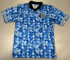 ENGLAND THIRD 1990-1992 VINTAGE FOOTBALL SHIRT SOCCER JERSEY SCORE DRAW SIZE L