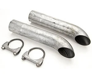 JEGS 30535 2.5" ID Exhaust Turndowns Pair
