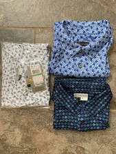 (3x) New PGA Tour Pro Series Golf Polo Shirts Bundle Mens Large Print. W/ Tags