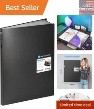 Durable 18x24 Presentation Book with 30 Clear Protectors for Artists & Educators