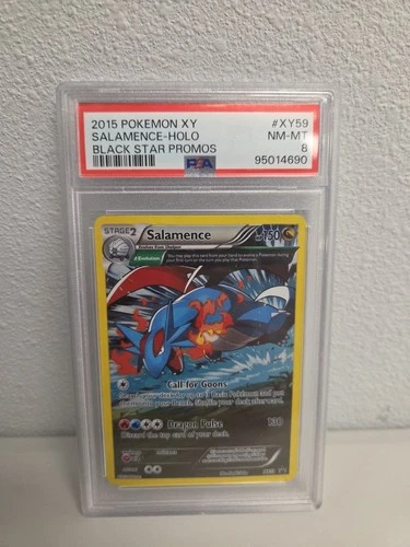 2015 POKEMON XY BLACK STAR PROMOS SALAMENCE #XY59 HOLO PSA 8