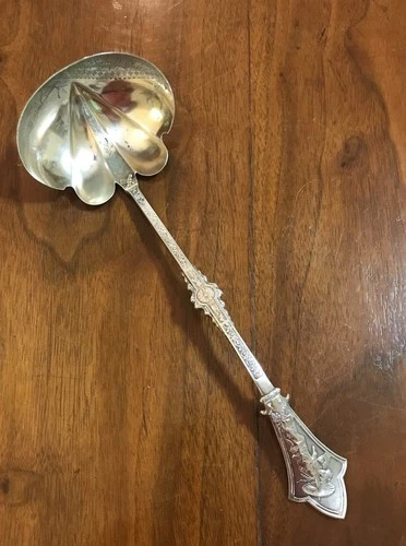 Japanese by Gorham Sterling Silver Oyster Ladle Geisha GW BC Highlights 11"