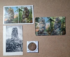 Vintage 1936 Hollidaysburg PA Chimney Rocks Centennial Medal & Postcards