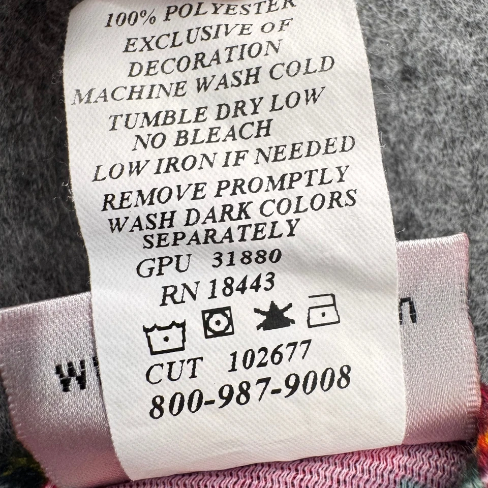 Camisola de Natal xadrez feminina Laura Dare tamanho 3T vermelha manga longa babado laço - Imagem 4 de 4