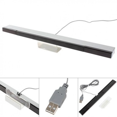 Wired USB Infrared Sensor Bar Stand Fit for Wii / Wii U Console US