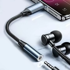 Premium 3.5mm To USB C Stereo Converter Gold Plated Tip Noise Canceling Design