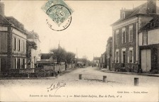 Postcard Auxerre Yonne, street in houses, postmark, Cliché Botex,... - 5012038